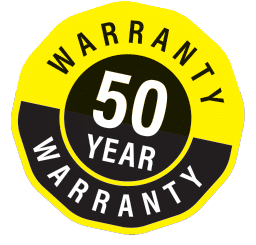 50 Year Warranty Badge